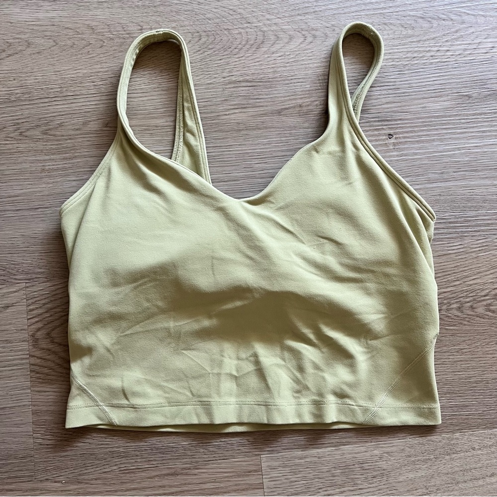 Lululemon Align Cropped Tank - light yellow/ green